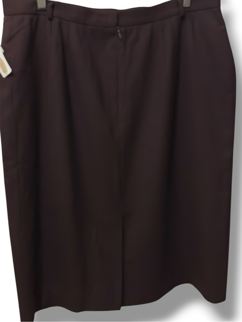Talbots | NWT 100% Wool Dark Brown Pencil Skirt Classic Workwear (size 20) - Picture 3 of 13